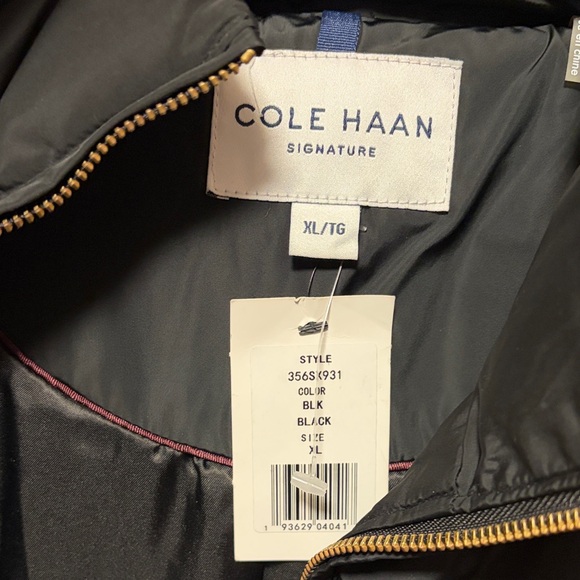 New with Tags Lux Cole Haan Signature Quilted Black Thick Puffer Coat XL - Picture 4 of 8